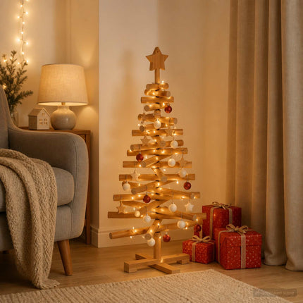 Houten Kerstboom Kotka 90 Cm Massief Grenenhout
