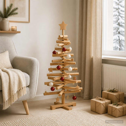 Houten Kerstboom Kotka 90 Cm Massief Grenenhout