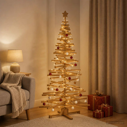 Houten Kerstboom Kotka 180 Cm Massief Grenenhout