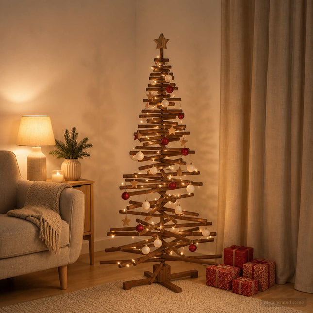 Houten Kerstboom Kotka 180 Cm Massief Grenenhout