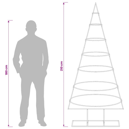 Metalen Kerstboom Met Standaard Kuopio 180 Cm Staal Wit