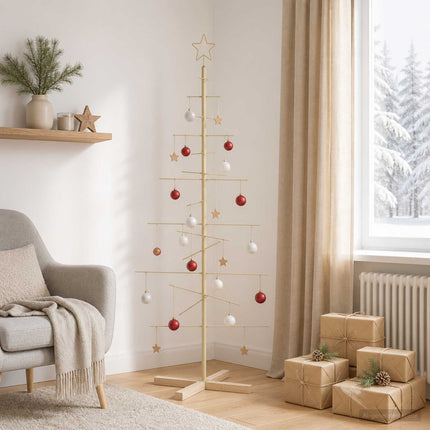Metalen Kerstboom Met Standaard Kuopio 150 Cm Staal Goud