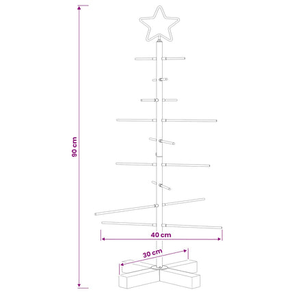 Metalen Kerstboom Met Standaard Kuopio 90 Cm Staal Wit