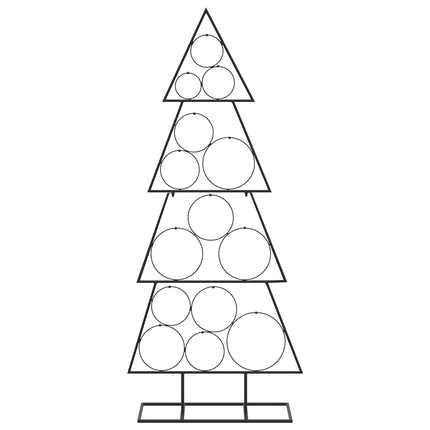 Metalen Kerstboom Met Standaard Kuopio 125 Cm Staal Zwart