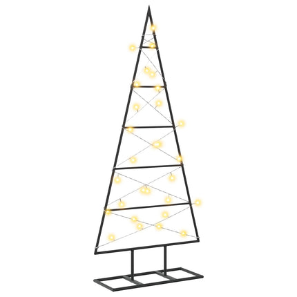 Metalen Kerstboom Kuopio 90 Cm Warmwit Poedergecoat Staal Zwart