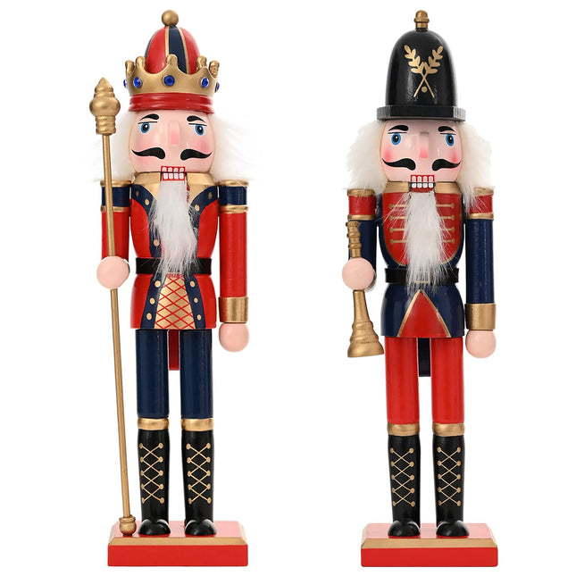 Kerstnotenkraker Turku 2 St Rood En Zwart 30 Cm
