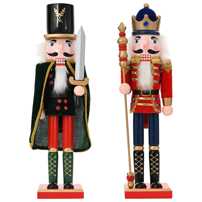 Kerstnotenkraker Turku 2 St Rood En Zwart 38 Cm