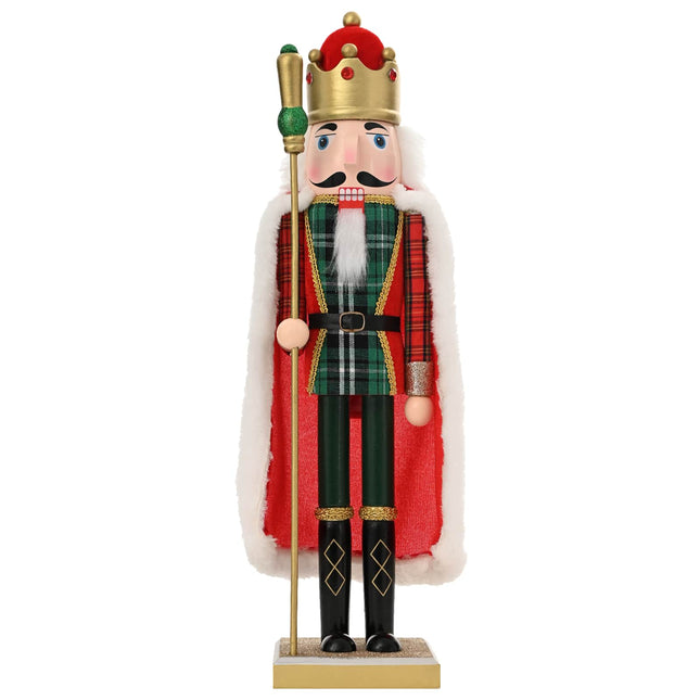 Kerstnotenkraker Turku Rood En Zwart 50 Cm