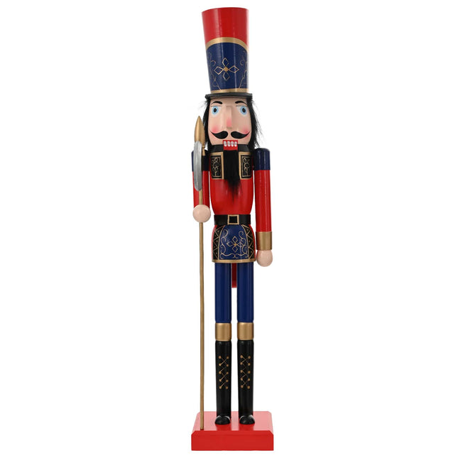 Kerstnotenkraker Turku Rood En Zwart 91 Cm
