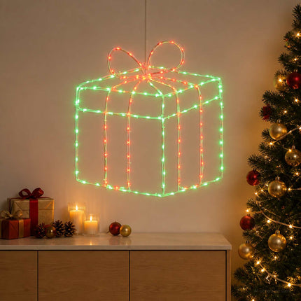Kerst Raamsilhouet Verlichting Loviisa 200 Led's Rood, Groen
