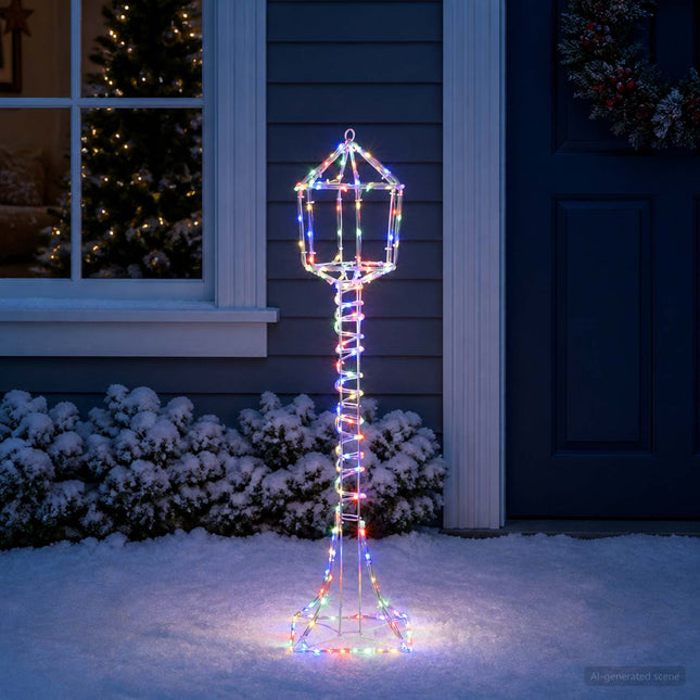 Led-Kerstlantaarnpaal Loviisa 160 Led's Meerkleurig