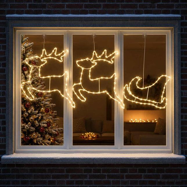 Render & Slede Kerstdecoratie Loviisa 180 Led's Warmwit