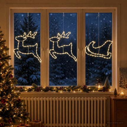 Render & Slede Kerstdecoratie Loviisa 180 Led's Warmwit