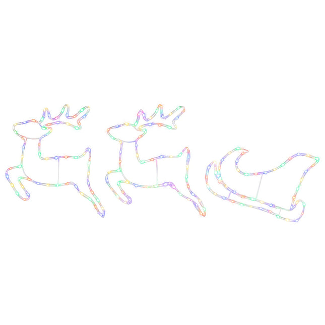 Render & Slede Kerstdecoratie Loviisa 180 Led's Meerkleurig