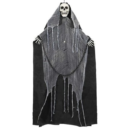 Hangende Magere Hein Voor Halloween Spooka Zwart 112 X 164 Cm