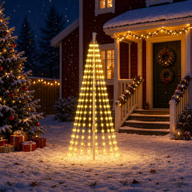 Kerstboomverlichting Met 15 Led's 270 Led's Warmwit