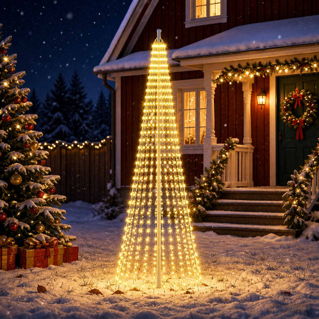 Kerstboomverlichting Met 24 Leds 744 Led's Warmwit