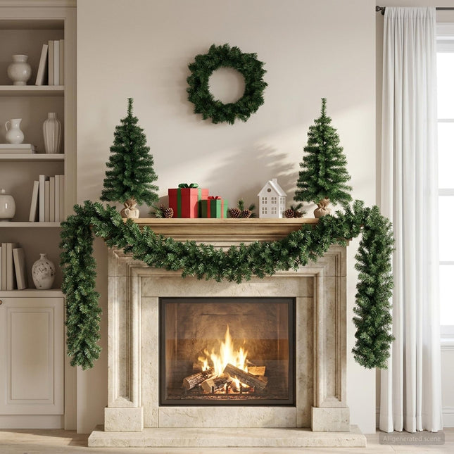 Mini-Kerstbomenset 60 Cm Pvc Groen