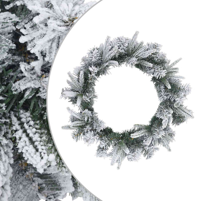 Kerstkrans Wit Ø 50 Cm Pvc En Pe