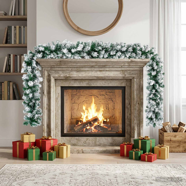 Kerstkrans Wit 270 Cm Pvc