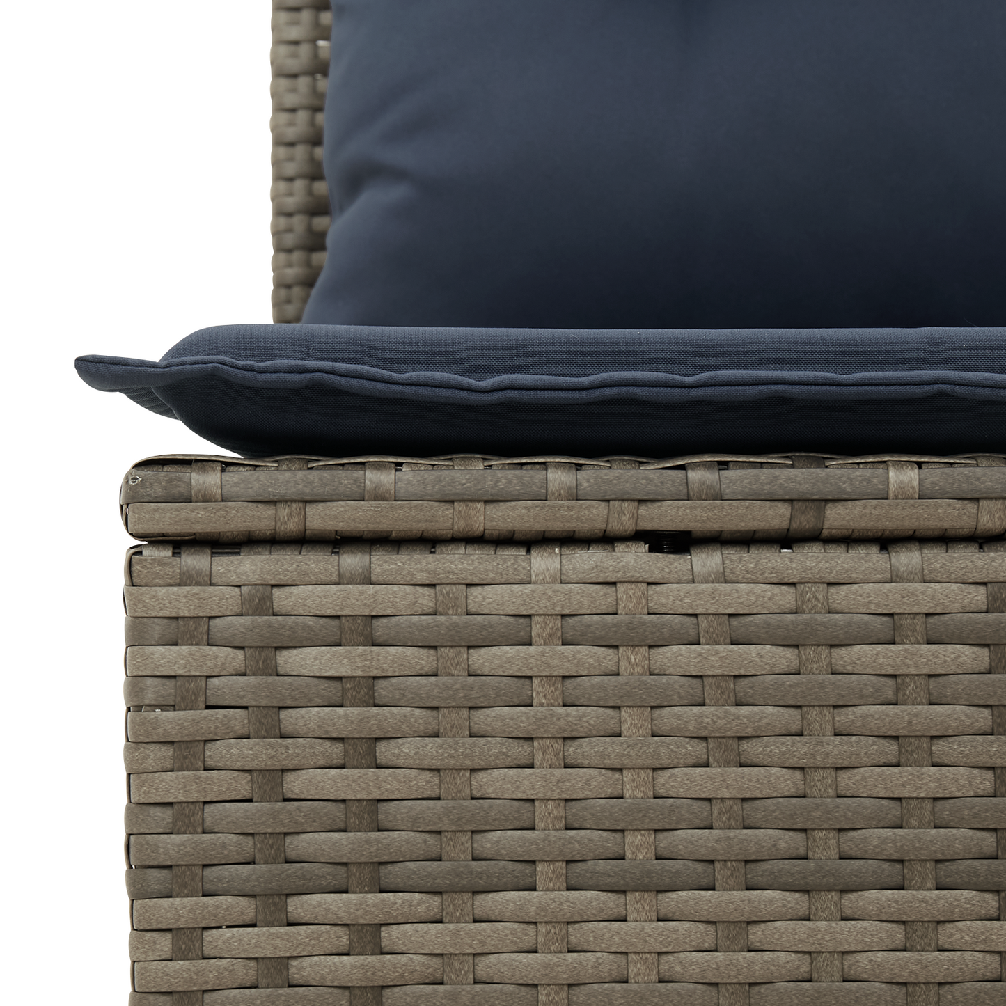 Tuinbank Zonder Armleuning Met Kussens Poly Rattan