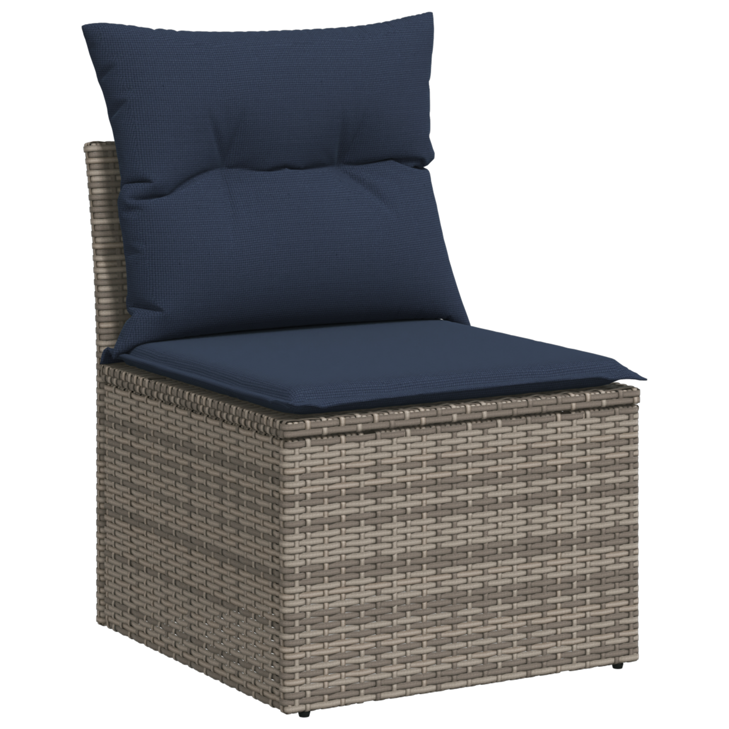 Tuinbank Zonder Armleuning Met Kussens Poly Rattan