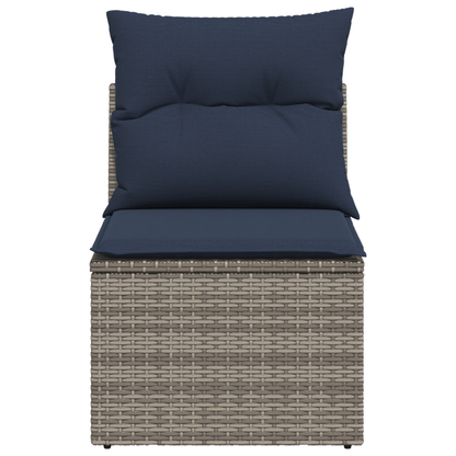 Tuinbank Zonder Armleuning Met Kussens Poly Rattan