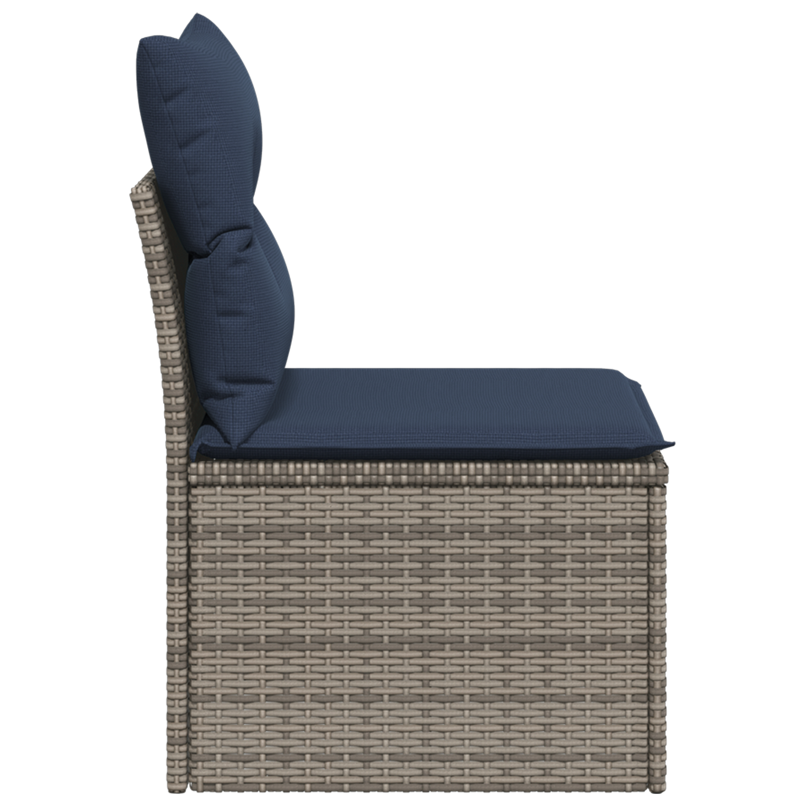 Tuinbank Zonder Armleuning Met Kussens Poly Rattan