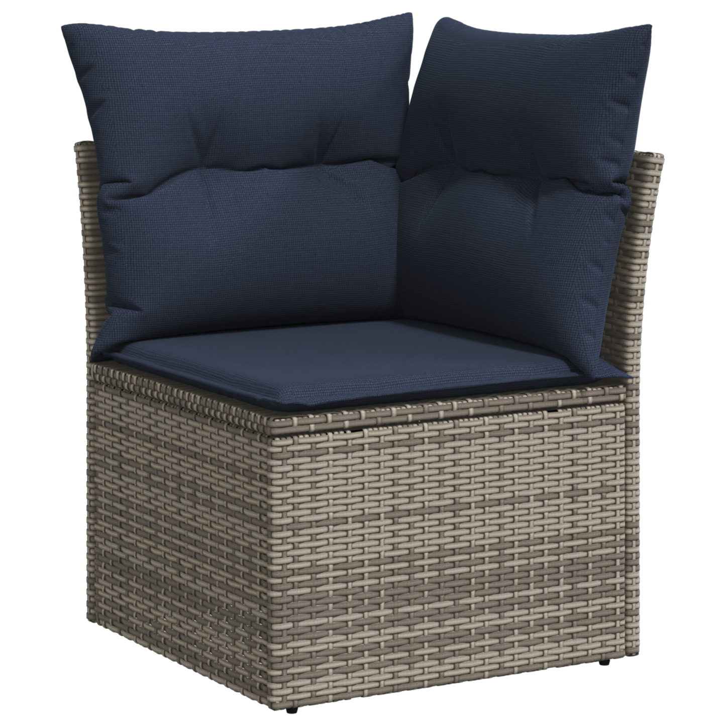 Tuinhoekbank Met Kussens Poly Rattan