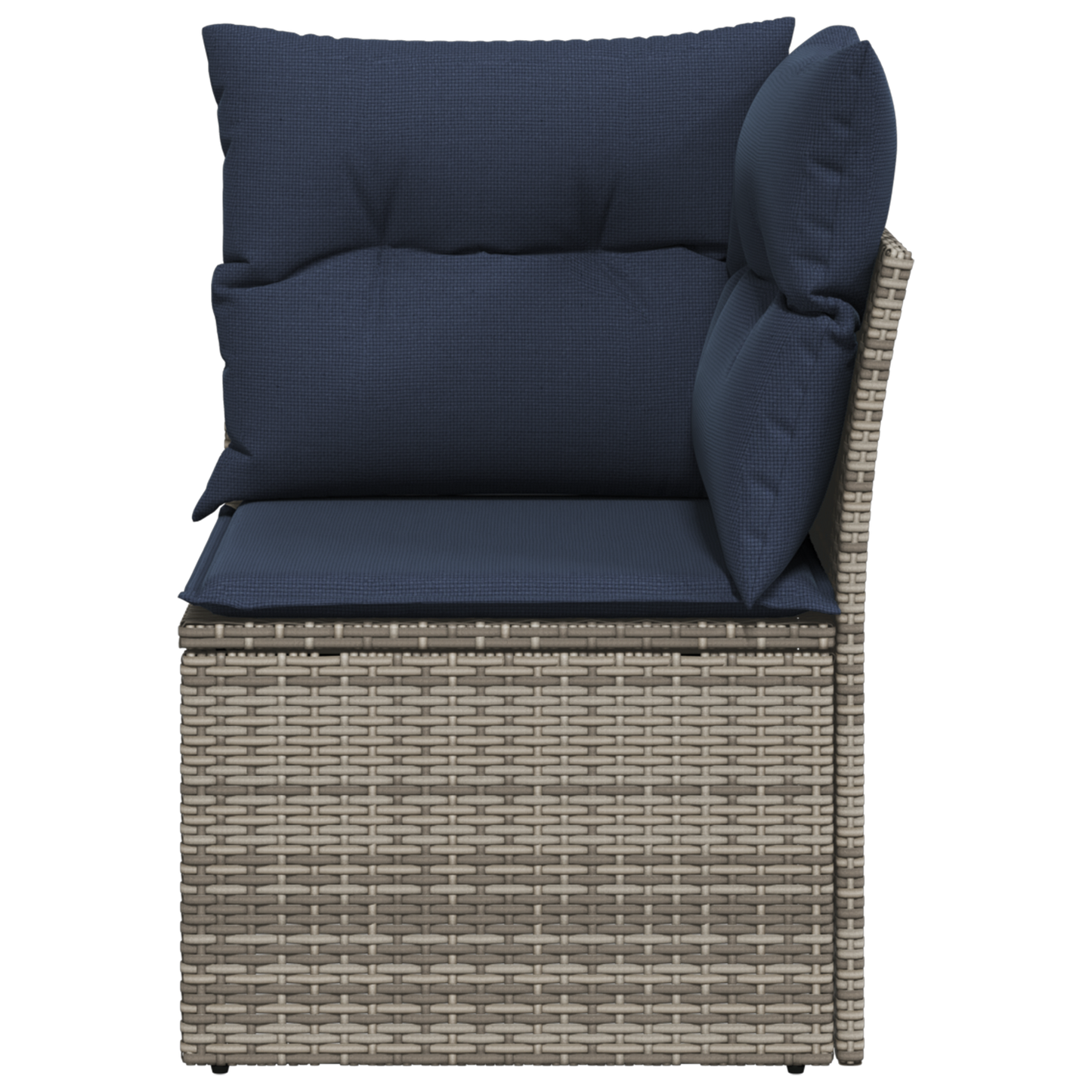 Tuinhoekbank Met Kussens Poly Rattan