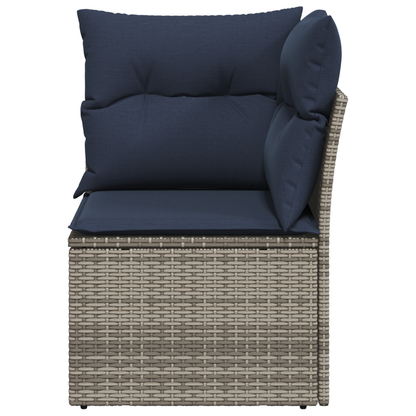 Tuinhoekbank Met Kussens Poly Rattan