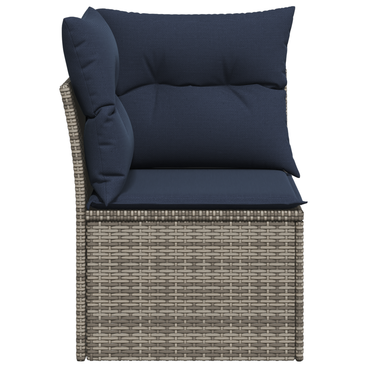 Tuinhoekbank Met Kussens Poly Rattan