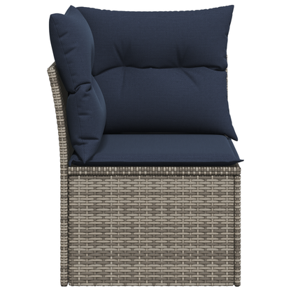 Tuinhoekbank Met Kussens Poly Rattan