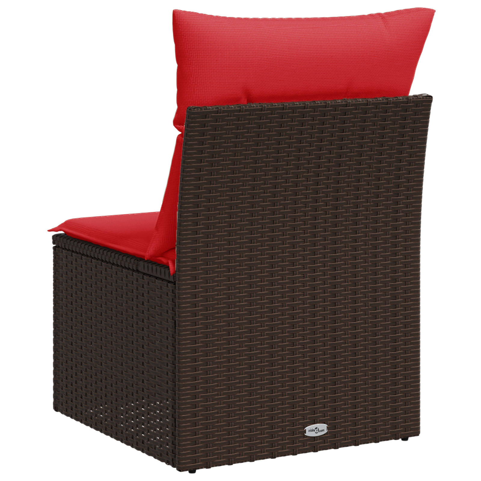Tuinstoel Zonder Armleuningen Met Kussens Poly Rattan