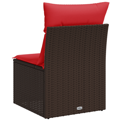 Tuinstoel Zonder Armleuningen Met Kussens Poly Rattan