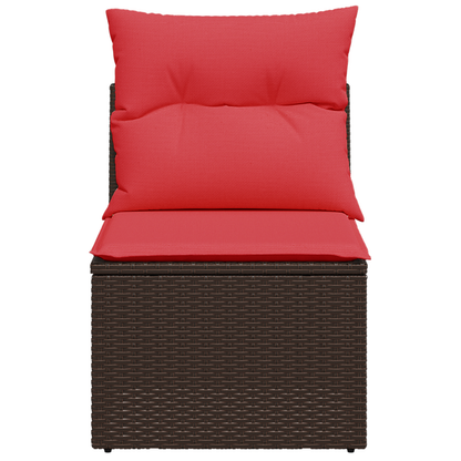 Tuinstoel Zonder Armleuningen Met Kussens Poly Rattan