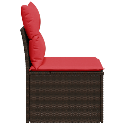 Tuinstoel Zonder Armleuningen Met Kussens Poly Rattan