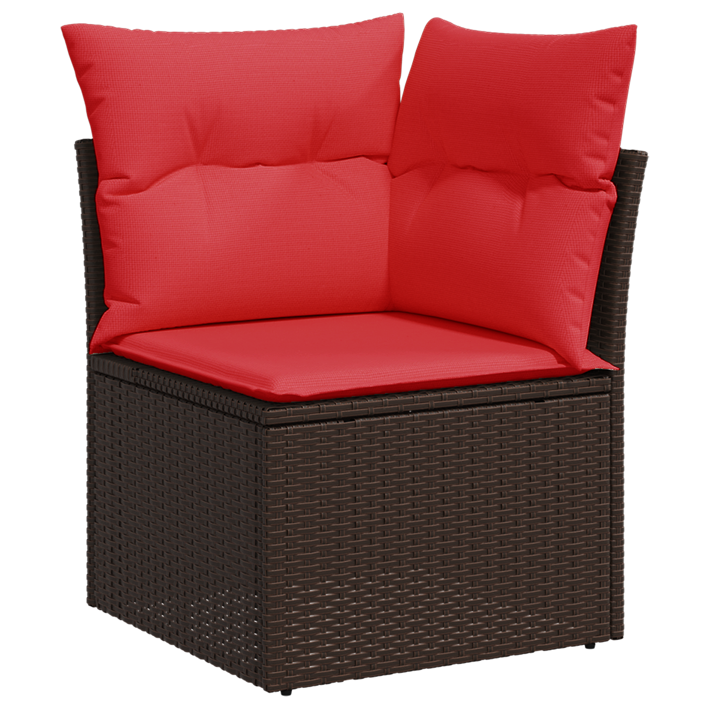 Tuinhoekbank Met Kussens Poly Rattan