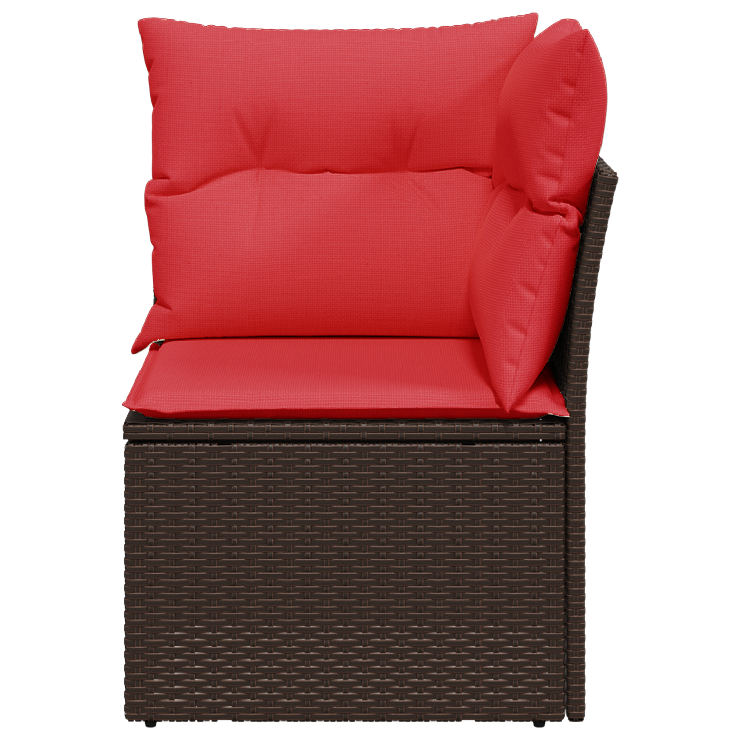 Tuinhoekbank Met Kussens Poly Rattan