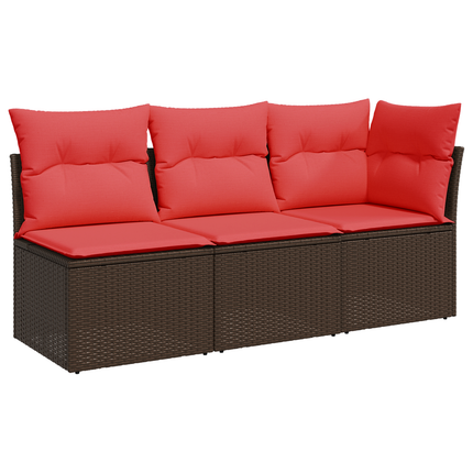 | Tuinbank | Met Kussen Met Opslag 172 X 62 X 69 Cm Poly Riet