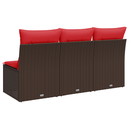 | Tuinbank | Met Kussen Met Opslag 165 X 62 X 69 Cm Poly Riet