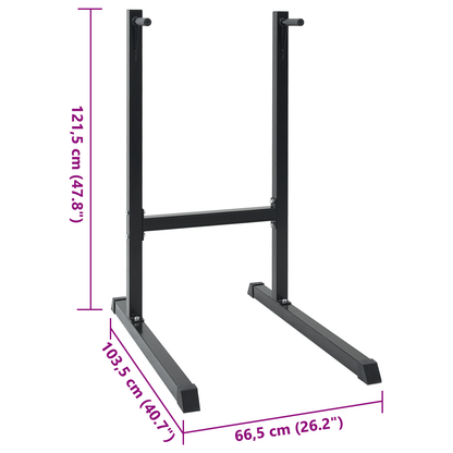 Dip Station 120 kg 66x104x122 cm Staal