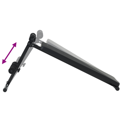 Sit Up Bank 150 kg Vouwbaar en Hoogte Verstelbaar 48-68 cm Staal