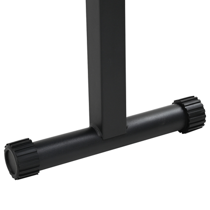 Vouwbare Gewichtstafel 100 kg Zwart 107x27x41 cm Staal