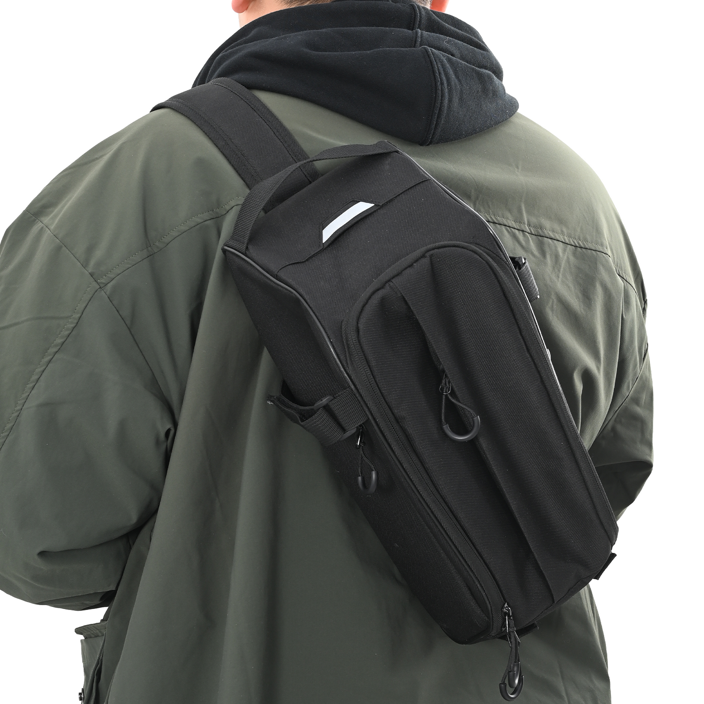 Fietstas voor Bagagedrager 8 L Zwart 38x16x16 cm