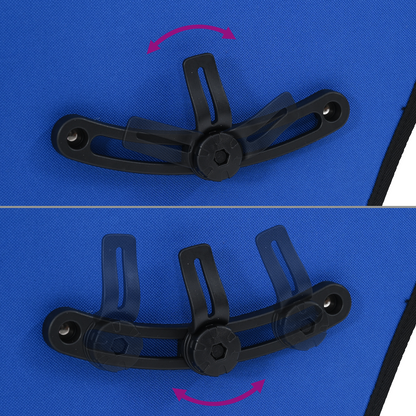 Fietstas voor Bagagedrager 25 L Blauw 32,5x17x57 cm