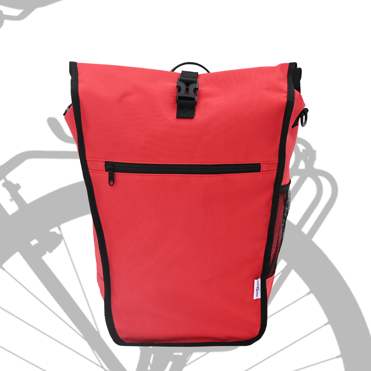 Fietstas voor Bagagedrager 20 L Rood 34x16x59 cm